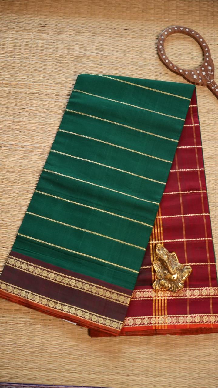 Devendra 6.25 Yards Saree  - 11-05B-02-6.25Y-01 (KARUVEPPILAI)