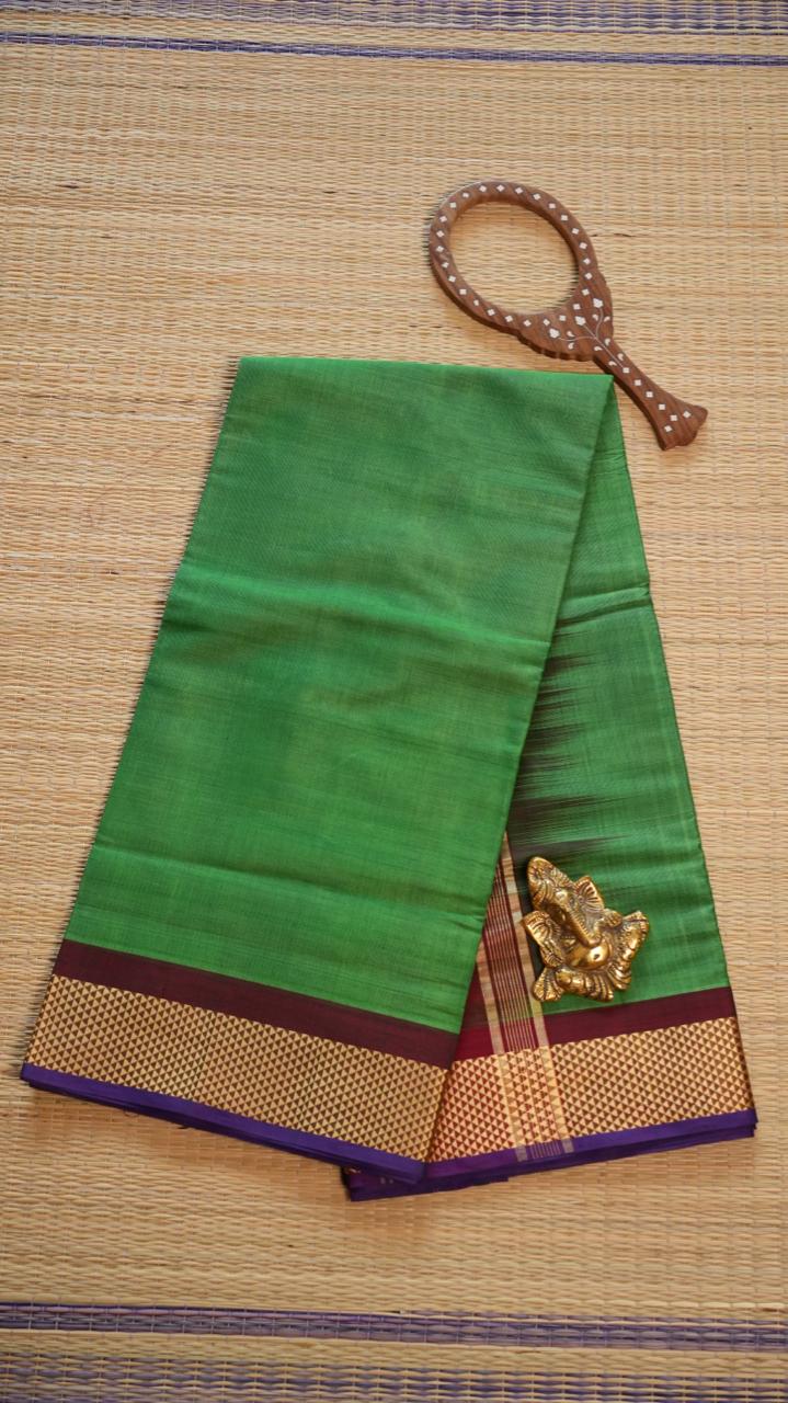 Devendra 6.25 Yards Saree  - 11-05C-02-6.25Y-03 (PACHAI MILAGAI)