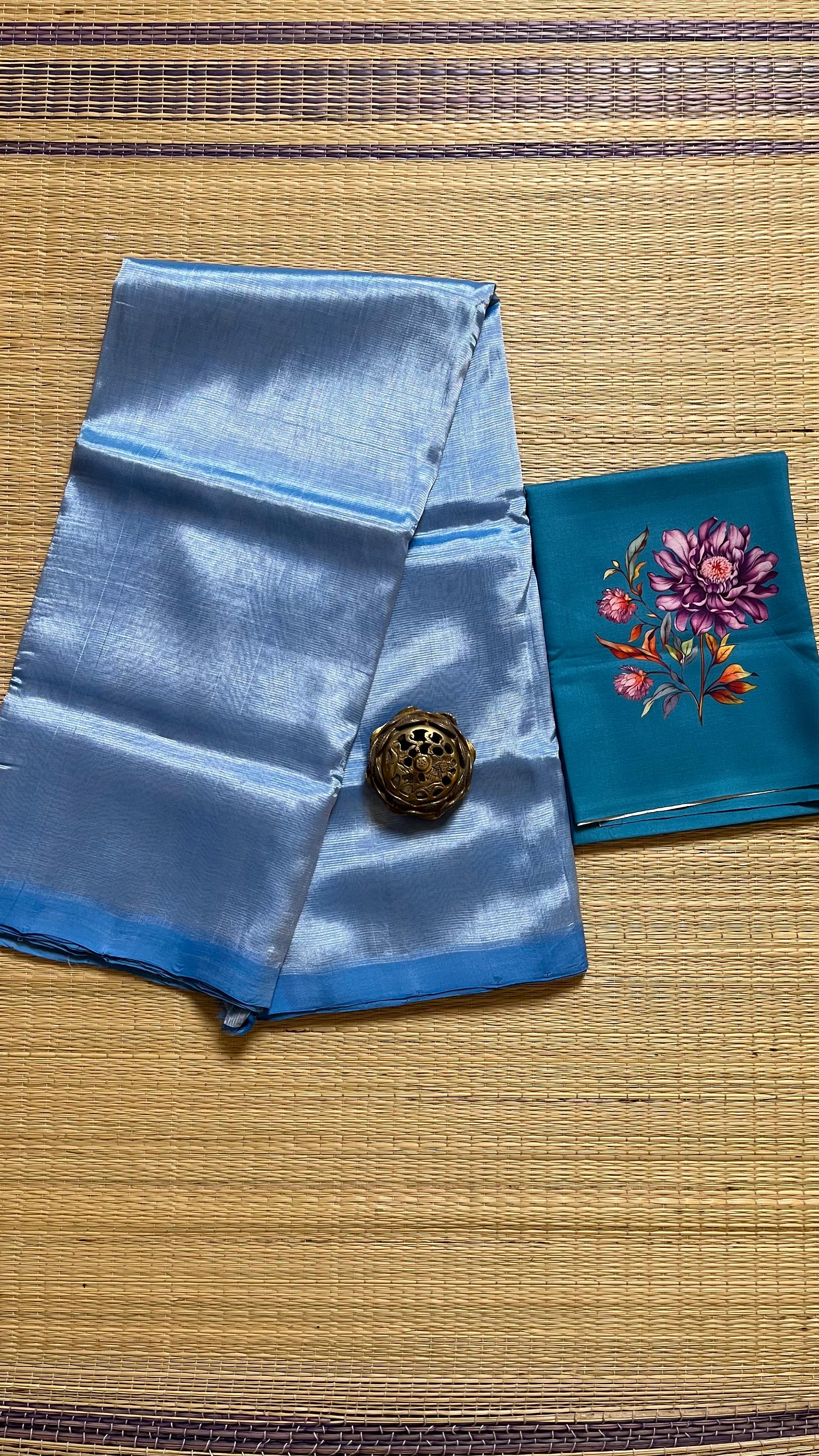 Mangalgiri Plain Silk Cotton Saree - 15-07-01-12