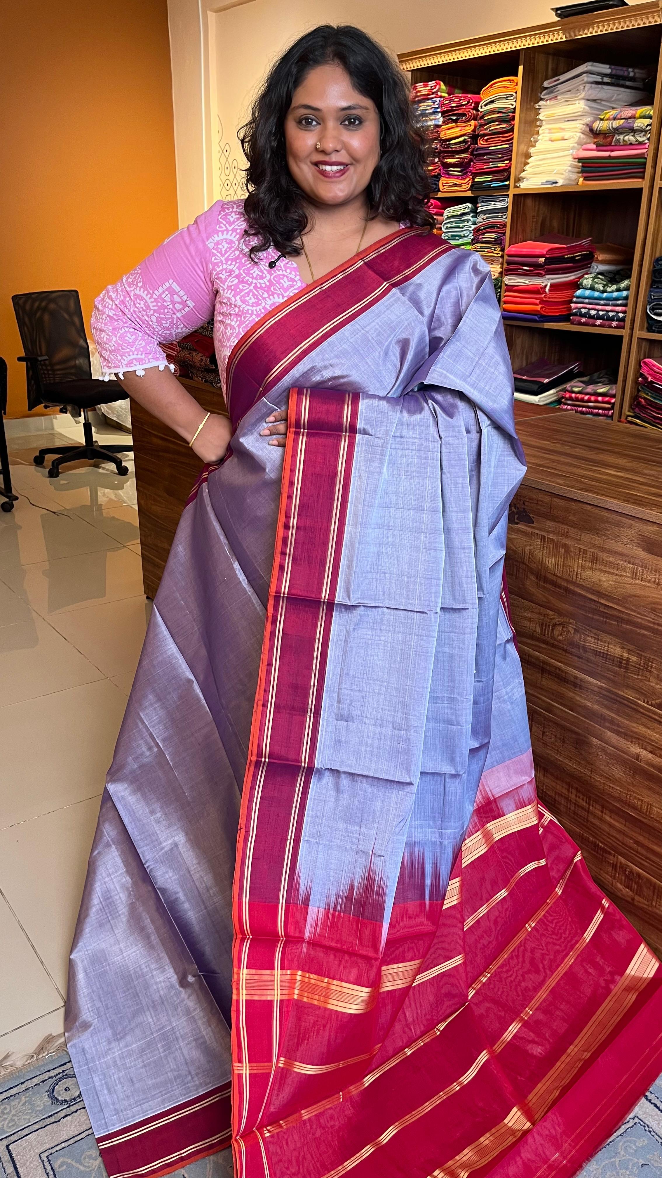 Devendra 7 Yards Plain Saree - 11-09-01-7Y-04