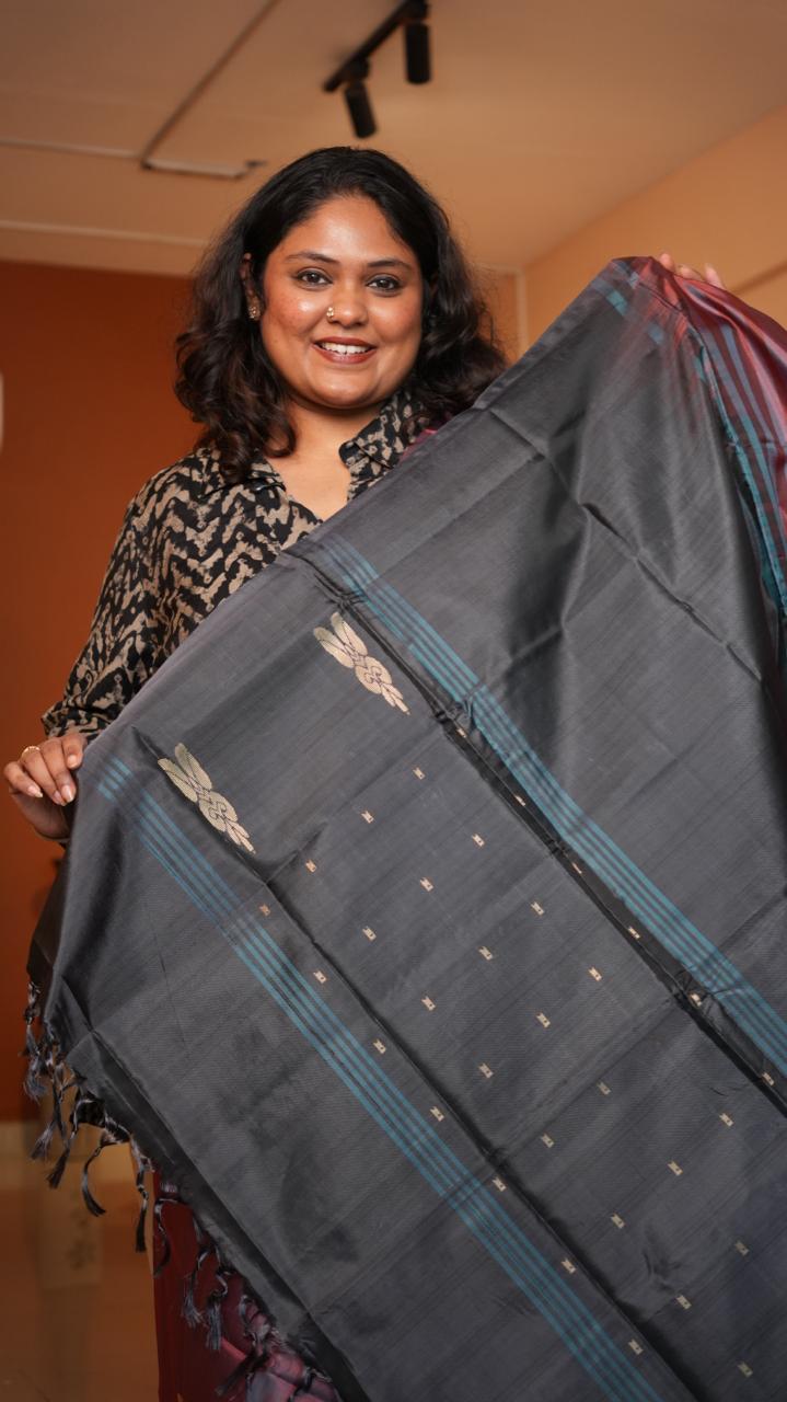 Chinnalampattu 6 Yards Saree - 03-09-01-02(AMARETTO)