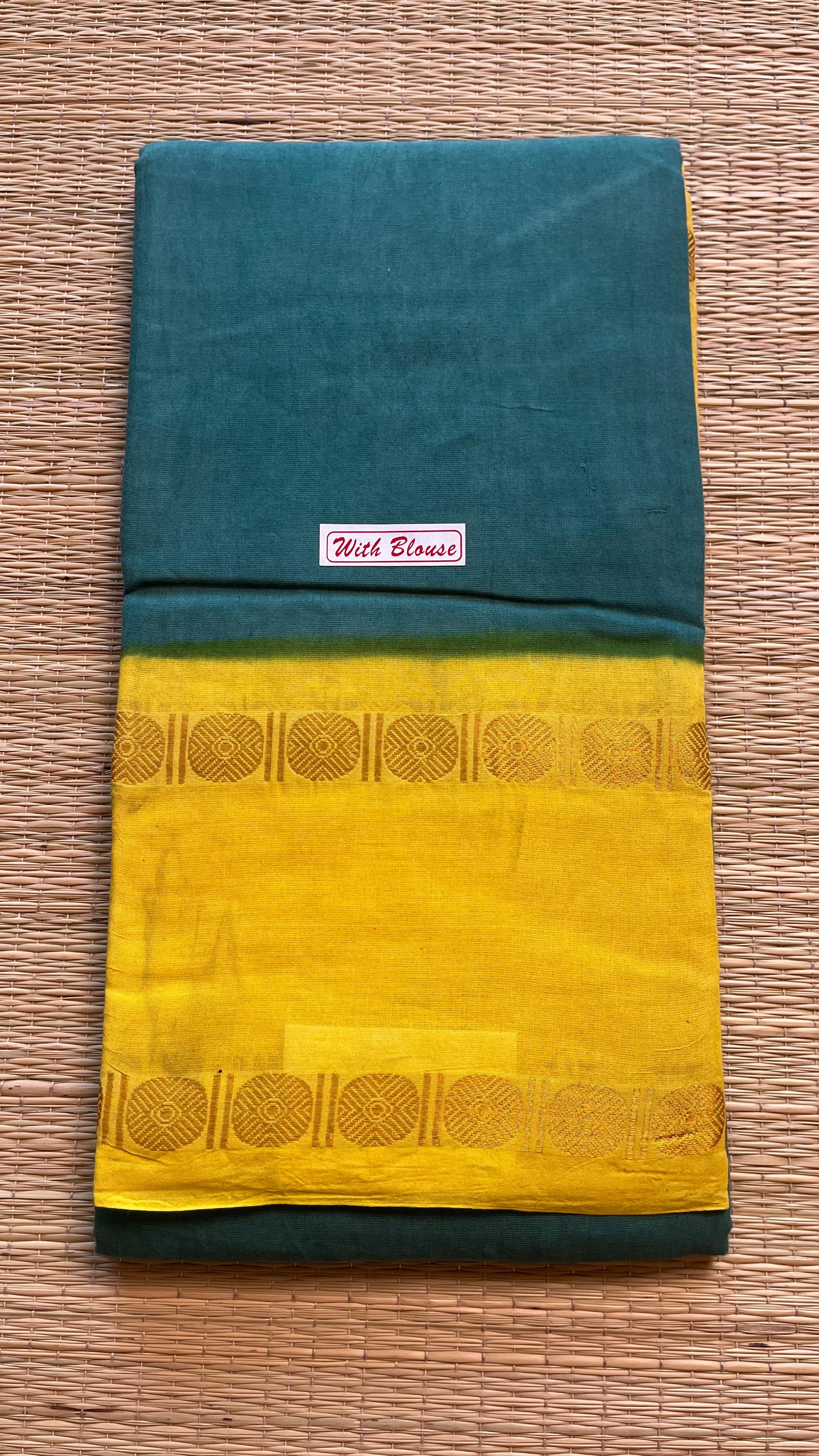 Madurai Kattu Chaayam Sarees With Blouse  -  11-02-09-6.30Y-02