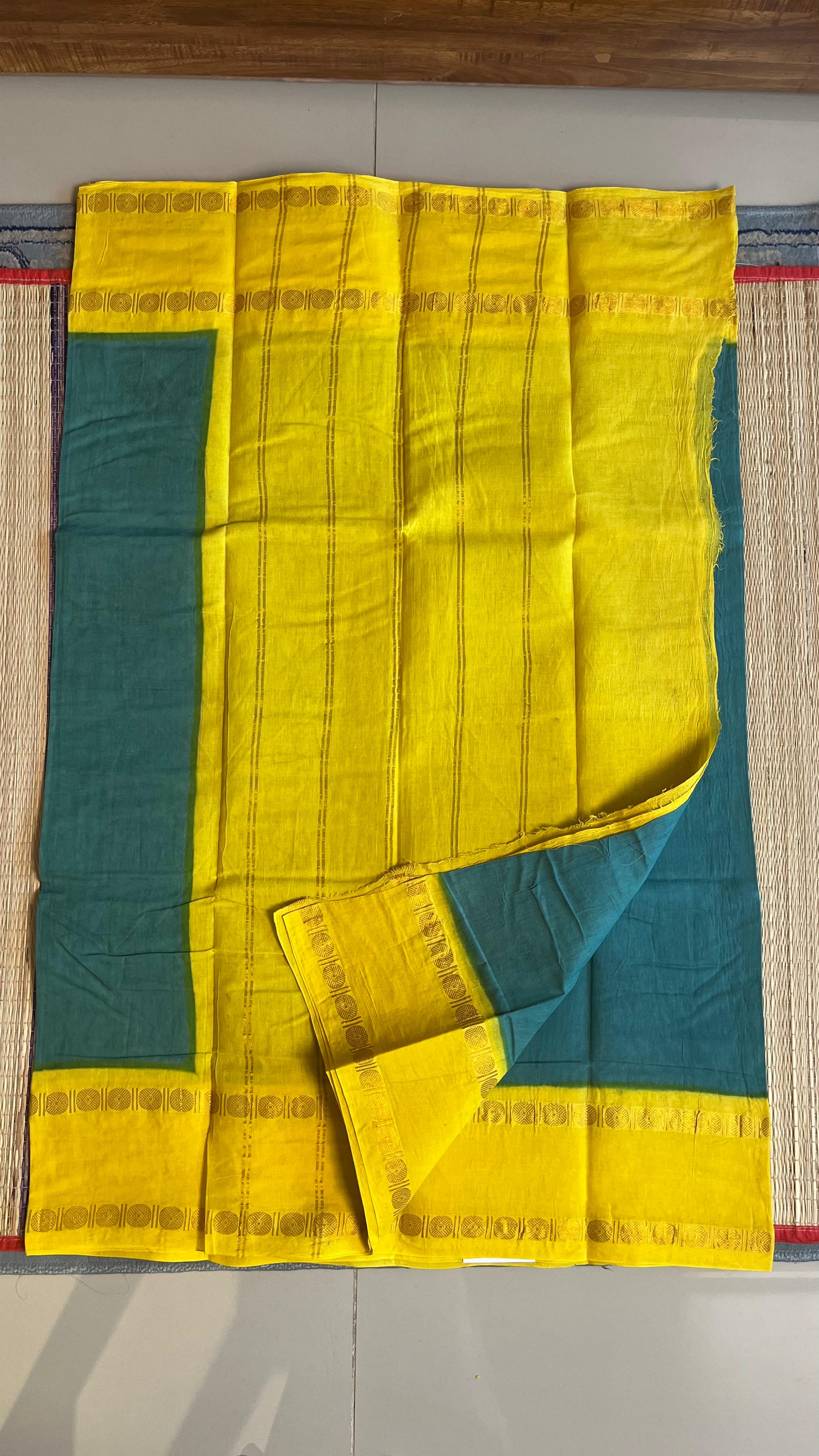 Madurai Kattu Chaayam Sarees With Blouse  -  11-02-09-6.30Y-02
