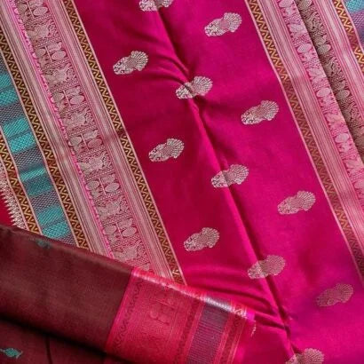 Pure Silk Kancheevaram Sarees 01-10-18-PSC-01- Brown