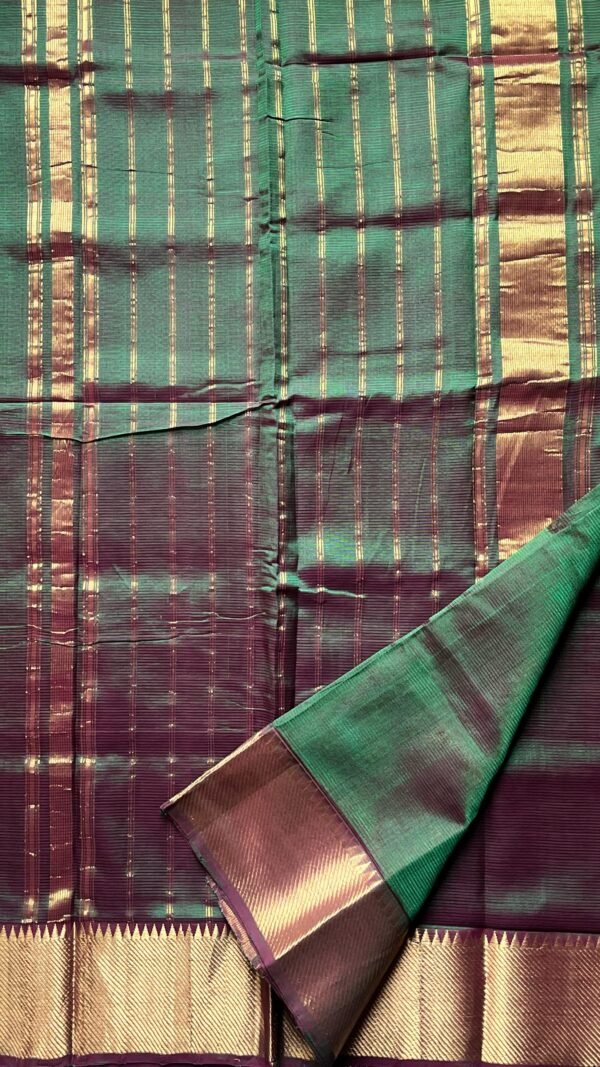 Mangalagiri Silk Cotton 300K Gold Border 15-02-PMC-04 - Manthulir