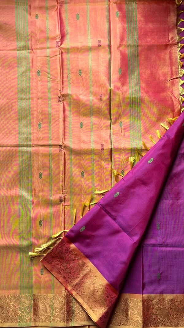 Chinnalampattu 6 Yards Saree 03-02-CHIB-05 Vadamalli with Sunset Colour