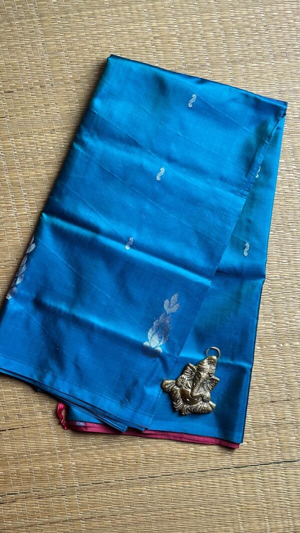 Chinnalampattu 6 Yards Saree 03-02-CHI-09 Peacock Blue